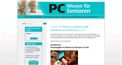 Desktop Screenshot of pc-wissen-senioren.de