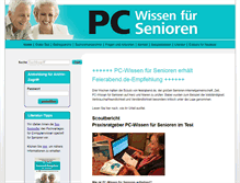 Tablet Screenshot of pc-wissen-senioren.de